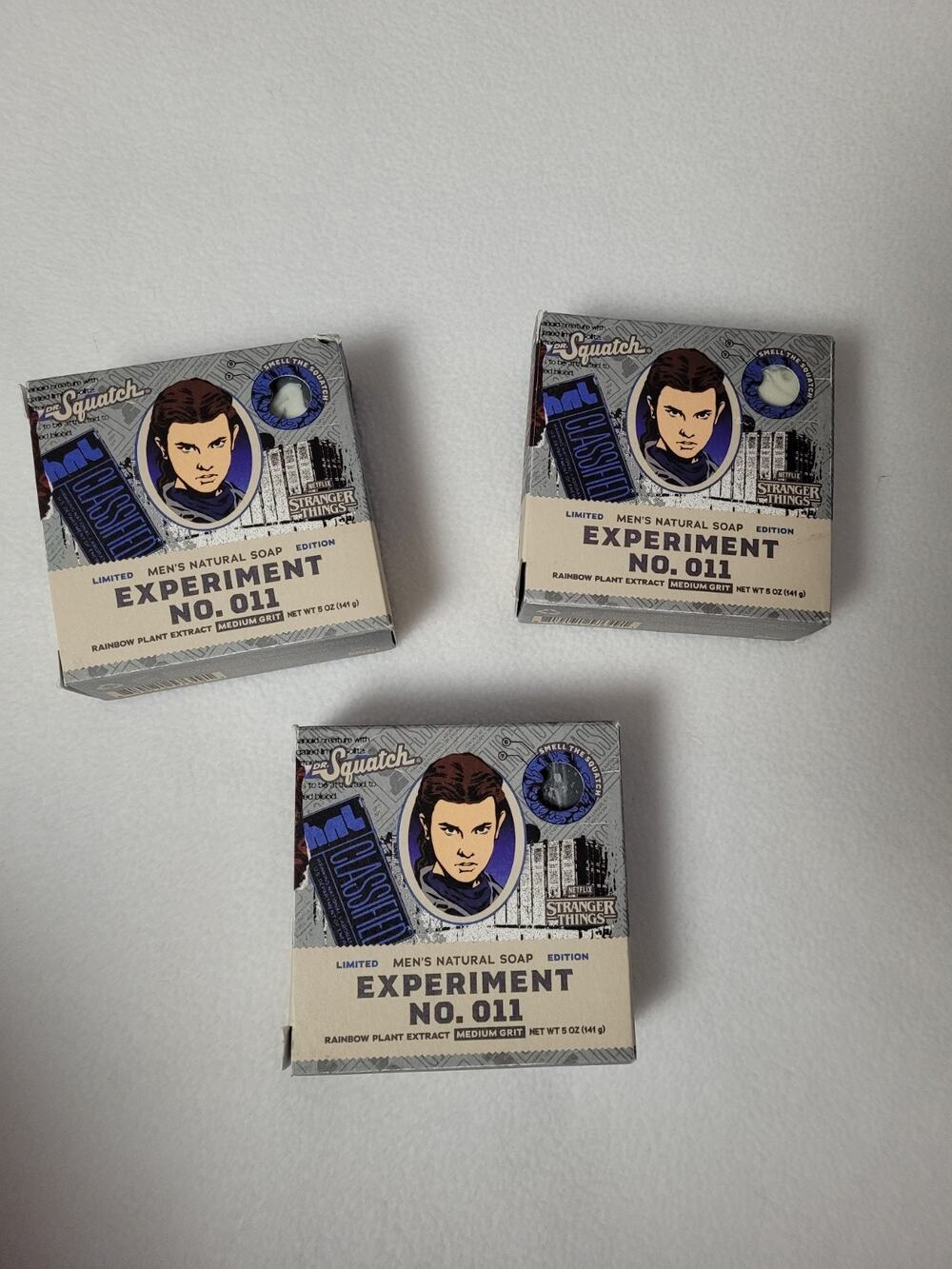 Lot Of 3 Dr. Squatch Limited Edition EXPERIMENT NO. 011 Natural Soap Bar
